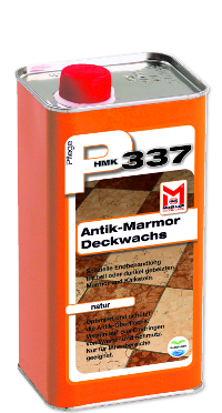 Marmor und Kalkstein Deckwachs, Endbehandlung nach dem Beizen mit HMK P337 Antik-Marmor-Deckwachs - natur
